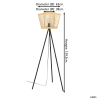 Eglo Vloerlamp E27 | Hykeham | Hout  LEG00219 - 3