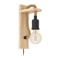 Eglo Wandlamp E27 | Rampside | Zwart  LEG00395