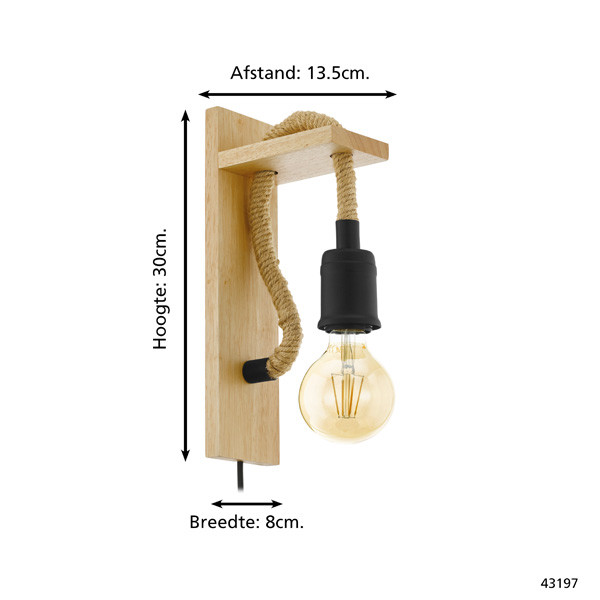 Eglo Wandlamp E27 | Rampside | Zwart  LEG00395 - 3