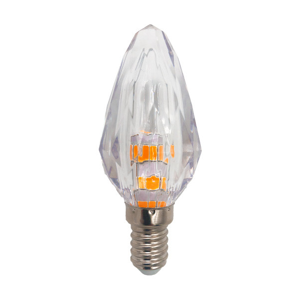 Voel me slecht studio natuurpark Firelamp Diamond E14+E27 led lamp 2W (transparant) Firelamp 123led.nl