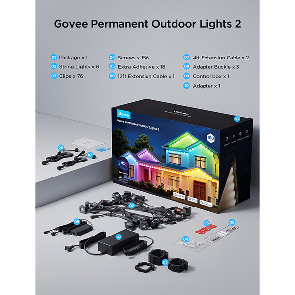 Govee Permanent Outdoor Lights 2 | 30 meter  LGO00147 - 2