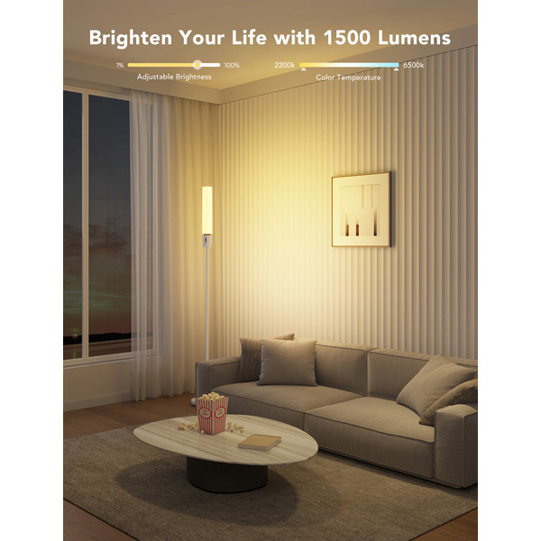 Govee RGBICWW Cylinder Floor Lamp | Wi-Fi + Bluetooth | Wit  LGO00131 - 3