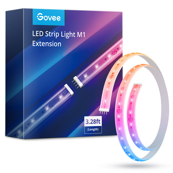Govee RGBICW Smart LED Strip lights M1 | Wi-Fi + Bluetooth, Matter | 1 meter | Uitbreiding  LGO00115 - 1