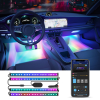Govee RGBIC Interior Car Lights （30 Scene Mode + 4 Music Mode)--Without Remote Control  LGO00134