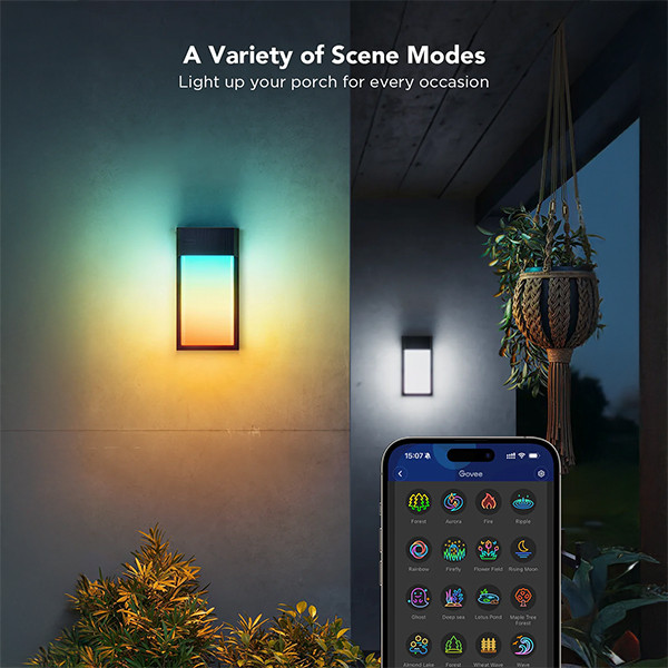 Govee Smart Outdoor Wall light | Wi-Fi + Bluetooth  LGO00172 - 2