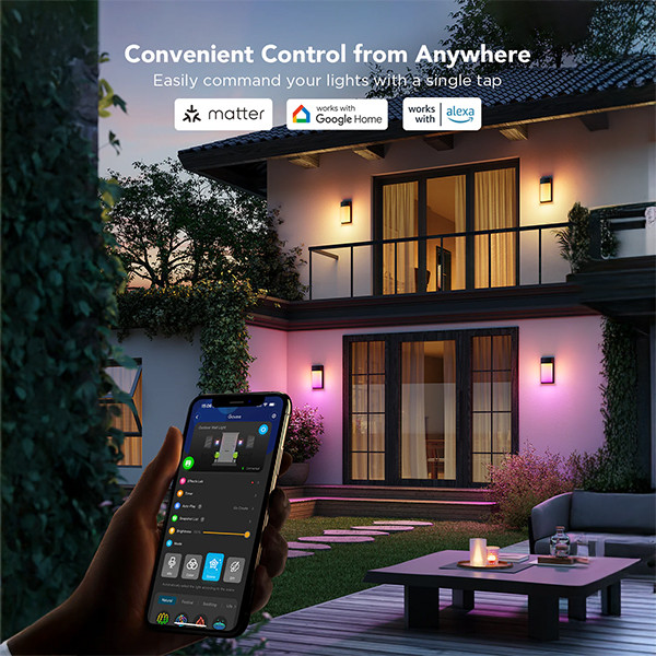 Govee Smart Outdoor Wall light | Wi-Fi + Bluetooth  LGO00172 - 5