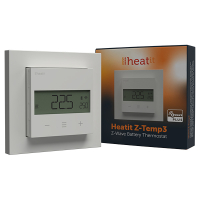 Heatit Z-TEMP3 thermostaat | Draadloos | Z-Wave Plus | Wit  LHE00125