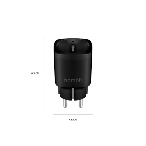 Hombli Smart Plug met energiemeter | Zwart | NL  LHO00011 - 2