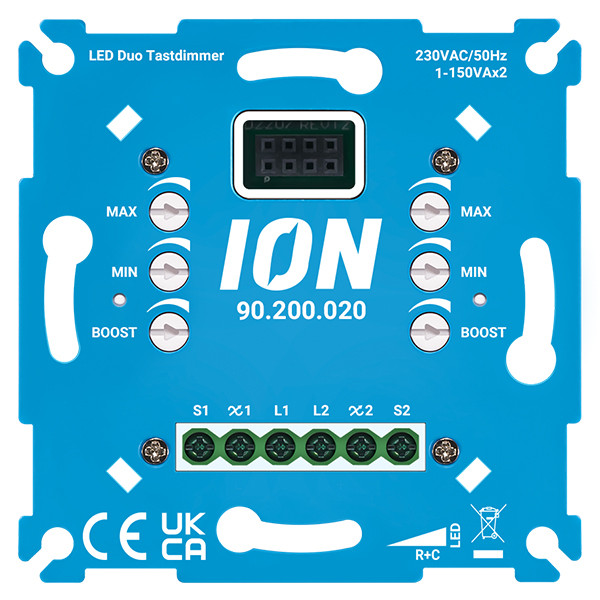 ION INDUSTRIES Duo tastdimmer inbouw 0.3-150W | iON Industries  LIO00520 - 1