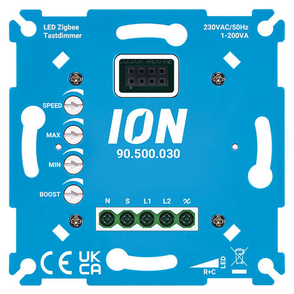 ION INDUSTRIES Zigbee tastdimmer inbouw 0.3-200W | iON Industries  LIO00519 - 1