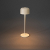 Konstsmide oplaadbare tafellamp | Lille | 2200-2700K | IP54 | 3.5W | Zandkleur  LKO00744 - 1