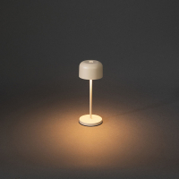Konstsmide oplaadbare tafellamp | Lille Mini | 2200-2700K | IP54 | 3.5W | Zandkleur  LKO00747
