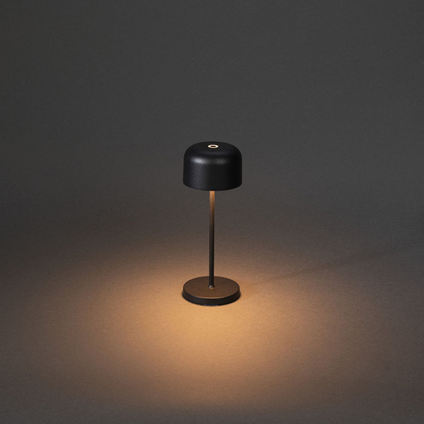 Konstsmide oplaadbare tafellamp | Lille Mini | 2200-2700K | IP54 | 3.5W | Zwart  LKO00748 - 1