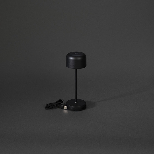 Konstsmide oplaadbare tafellamp | Lille Mini | 2200-2700K | IP54 | 3.5W | Zwart  LKO00748 - 2