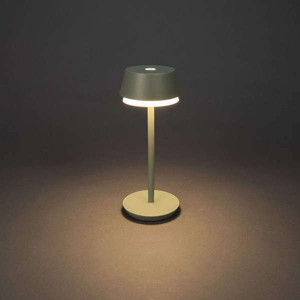 Konstsmide oplaadbare tafellamp | Lyon | 2700-4000K | IP54 | 2.5W | Groen/Grijs  LKO00741 - 1