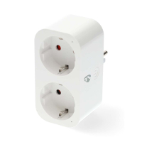Nedis SmartLife Duo Smart Plug met energiemeter | Max. 3680W | Wit (NL)  LNE00197