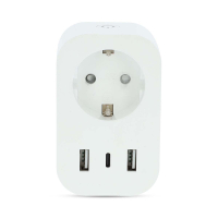 Nedis SmartLife Smart Plug met energiemeter | Max. 3680W | Wit (NL)  LNE00193