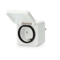 Nedis SmartLife Smart Plug met energiemeter | Max. 3680W | Zigbee | IP44 | Wit  LNE00196