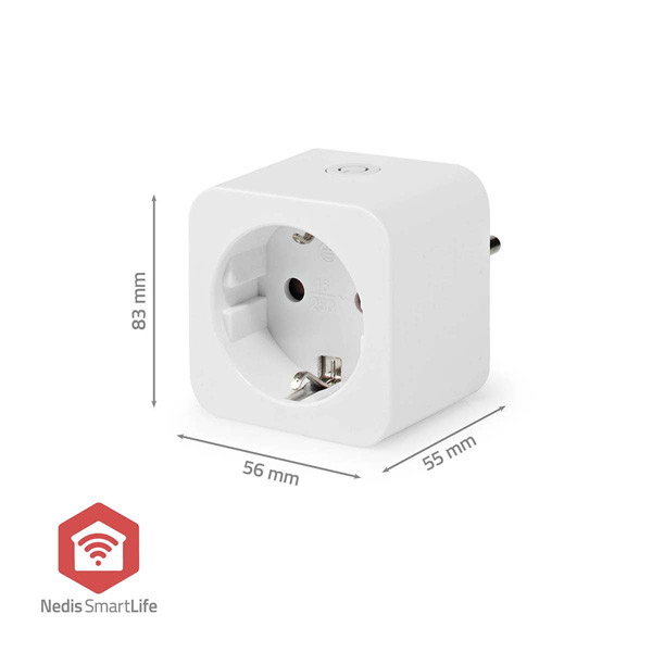 Nedis SmartLife Smart Plug met energiemeter | Max. 3680W | Zigbee | Wit  LNE00195 - 6