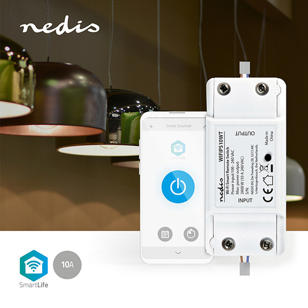 Nedis Smart Schakelaar | Max. 2400W | Wit  LNE00105 - 2