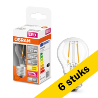 Osram Aanbieding: 6x Osram LED lamp E27 | Kogel P45 | Filament | Helder | 2700K | Dimbaar | 2.8W (25W)  LOS00159