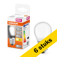 Osram Aanbieding: 6x Osram LED lamp E27 | Kogel P45 | Mat | 2700K | 2.5W (25W)  LOS00195