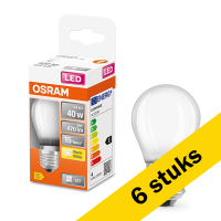 Osram Aanbieding: 6x Osram LED lamp E27 | Kogel P45 | Mat | 2700K | 4W (40W)  LOS00199