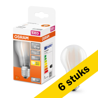 Osram Aanbieding: 6x Osram LED lamp E27 | Peer A60 | Mat | 2700K | 1.5W (15W)  LOS00089