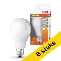 Osram Aanbieding: 6x Osram LED lamp E27 | Peer A60 | Mat | 2700K | 19W (150W)  LOS00125