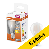 Osram Aanbieding: 6x Osram LED lamp E27 | Peer A60 | Mat | 2700K | 2.5W (25W)  LOS00091