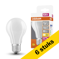Osram Aanbieding: 6x Osram LED lamp E27 | Peer A60 | Mat | 2700K | Dimbaar | 2.2W (25W)  LOS00039