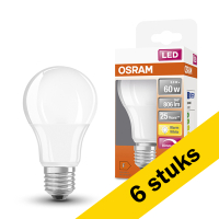 Osram Aanbieding: 6x Osram LED lamp E27 | Peer A60 | Mat | 2700K | Dimbaar | 8.8W (60W)  LOS00061