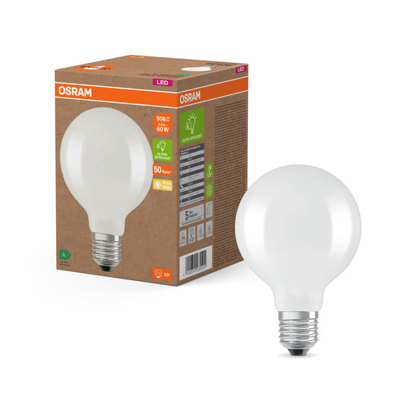 Osram LED lamp E27 | Globe G95 | Mat | 2700K | 3.8W (60W)  LOS00998 - 1