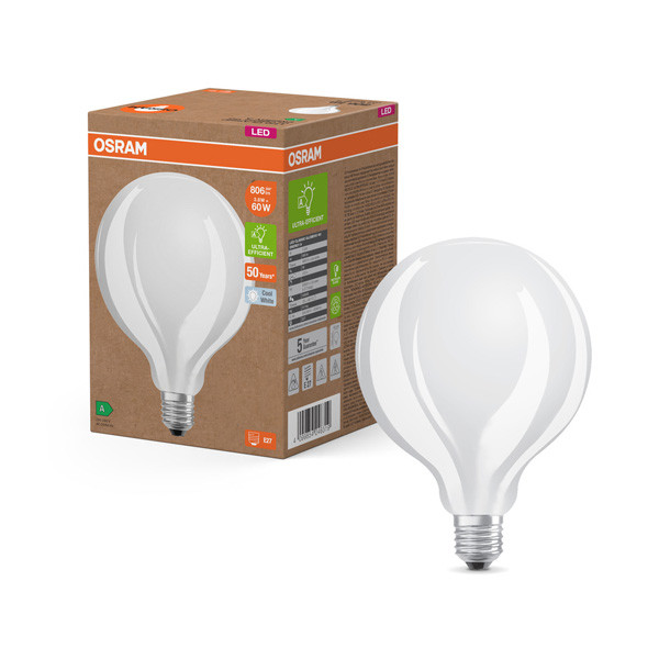 Osram LED lamp E27 | Globe G95 | Mat | 4000K | 3.8W (60W)  LOS01000 - 1