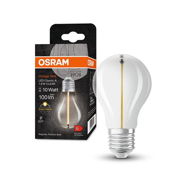 Osram LED lamp E27 | Peer A60 | Vintage 1906 Magnetic | Helder |  2700K | 1.8W (10W)  LOS00525 - 1