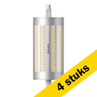 Philips Aanbieding: 4x Philips R7S LED lamp | Staaflamp | 118mm | 4000K | Dimbaar | 17.5W (150W)  LPH01355