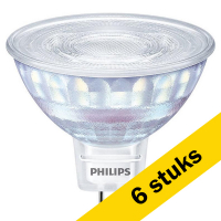 Philips Aanbieding: 6x Philips GU5.3 LED spot | WarmGlow | 2200-2700K | Dimbaar | 7W (50W)  LPH01270