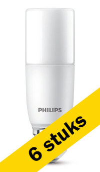 Philips Aanbieding: 6x Philips LED lamp E27 | Buis | Mat | 4000K | 9.5W (75W)  LPH00907