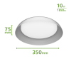 Philips Fleta plafondlamp | Ultra Efficient | SceneSwitch | 2700K | Ø 35 cm | Transparant | 10W  LPH03738 - 2