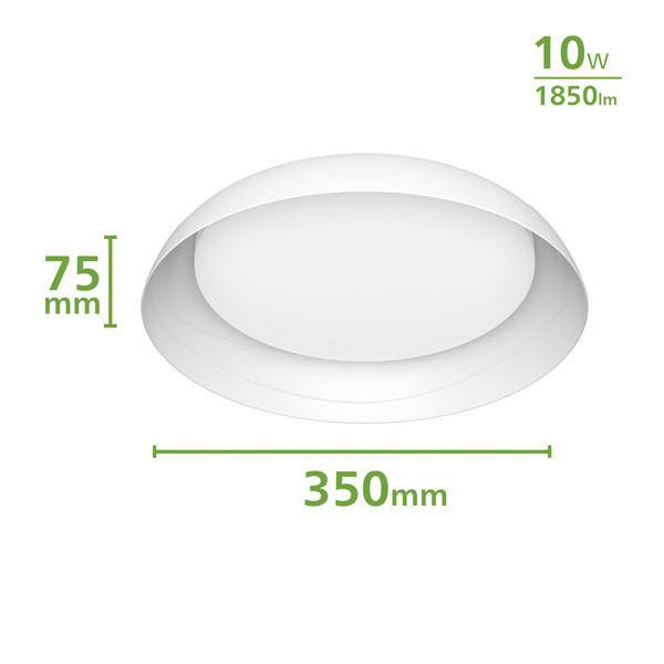 Philips Fleta plafondlamp | Ultra Efficient | SceneSwitch | 2700K | Ø 35 cm | Wit | 10W  LPH03739 - 2