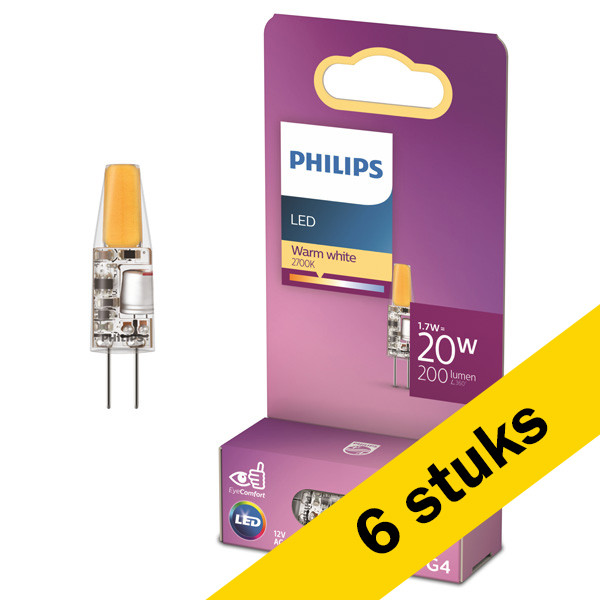 Philips G4 LED capsule | COB | Helder | 2700K | 1.7W (20W)  LPH03826 - 1