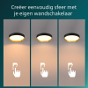 Philips Hanno plafondlamp | Ultra Efficient | SceneSwitch | 2700K | Ø 38.4 cm | Zwart/Goud | 24W  LPH03744 - 4