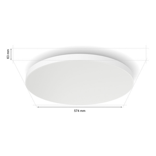 Philips Hue Datura Plafondlamp | 57.4 cm | White & Color Ambiance | Wit  LPH03734 - 3