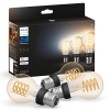 Philips Hue Filament E27 | Peer A60 | White Ambiance | 550 lumen | 7W | 3 stuks