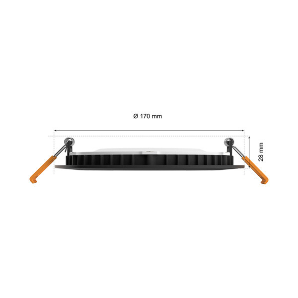 Philips Hue Inbouwspot | Slim Recessed 170mm | White en Color Ambiance | Zwart | 12W  LPH03729 - 4