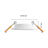 Philips Hue Inbouwspot | Slim Recessed 90mm | White en Color Ambiance | Wit | 8.3W  LPH03725 - 4
