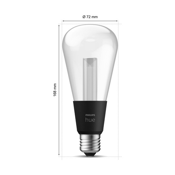 Philips Hue Lightguide E27 | Edison ST72 | White en Color Ambiance | 500 lumen | 6.8W  LPH03721 - 3