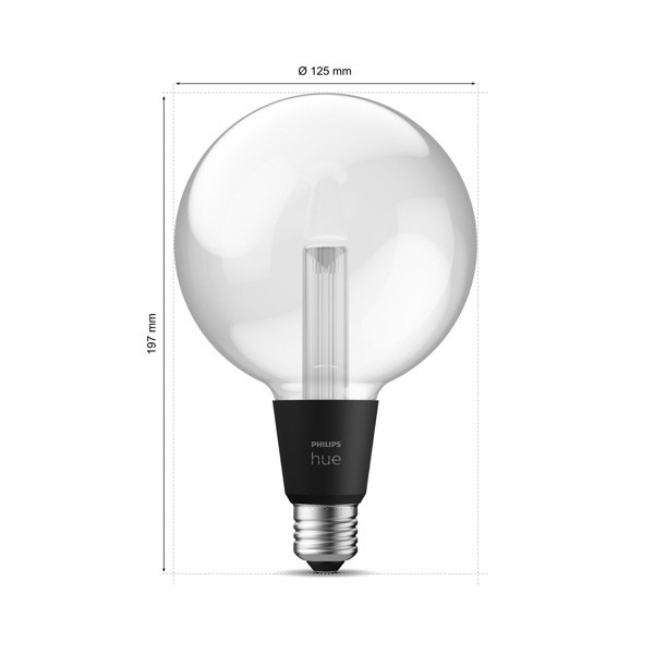 Philips Hue Lightguide E27 | Globe G125 | White en Color Ambiance | 500 lumen | 6.8W  LPH03722 - 3