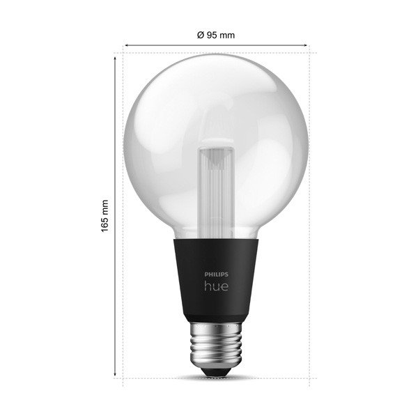 Philips Hue Lightguide E27 | Globe G95 | White en Color Ambiance | 500 lumen | 6.8W  LPH03720 - 3