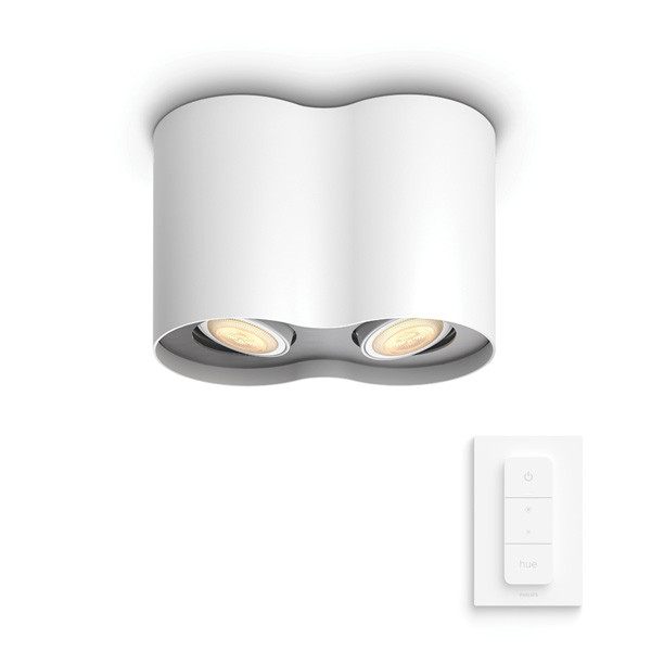 Philips Hue Opbouwspot | Pillar | White Ambiance | Incl. Dimmer Switch | Wit | 2x 4.2W  LPH03707 - 2